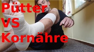 Pütter vs Kornähre  Joggen mit Kompressionsverband Pflege [upl. by Neelloj]