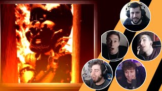 Reacciones de Youtubers al FINAL de FNAF 6 Pizzeria Simulator [upl. by Anette]