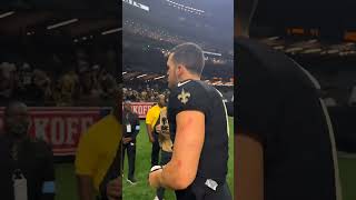 Derek Carr walks off after Win vs Panthers saints nfl shorts [upl. by Pierson420]