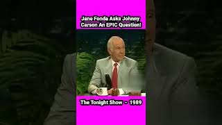 janefonda Asks johnnycarson An EPIC Question thetonightshow comedy funny classic 1980s [upl. by Saunder]