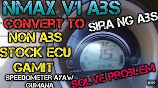 nmax v1 convert to non abs stock ecu lang gamit solve problem [upl. by Htabazile]