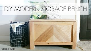 DIY Storage BenchFrom PureBond Rough Sawn Plywood [upl. by Narib]