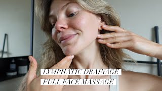 Lymphatic Drainage Full Face Massage With ilapothecary [upl. by Okuy381]