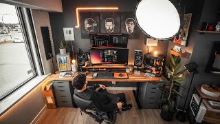 DREAM Home Office Desk Setup Tour  Work From Home Space [upl. by Kerin806]