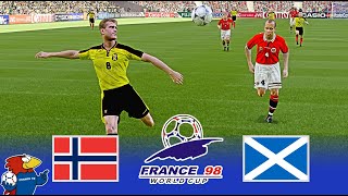 Noruega vs Escocia ● Mundial Francia 98 Grupo A J2 ● Pes 2021 [upl. by Nnire86]