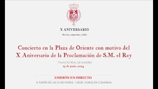 Actividades con motivo del X Aniversario de la proclamación de SM el Rey [upl. by Iddet]