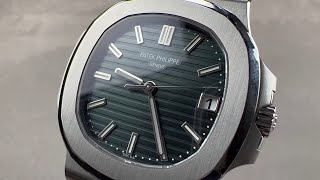 2021 Patek Philippe Nautilus quotOlive Greenquot 57111A014 Patek Philippe Watch Review [upl. by Drugge]