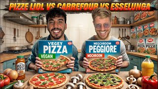 PIZZA CARREFOUR VS PIZZA LIDL VS PIZZA ESSELUNGA  NON CI POSSO CREDERE TROVIAMO DELLE PIZZE ASSURDE [upl. by Adrahc]