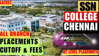 SSN COLLEGE OF ENGINEERING PLACEMENTS  SSN COLLGE OF ENGINEERING CUTOFF FEES CAMPUS [upl. by Snevets]