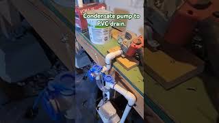 How to connect condensate pumps to PVC drain hvac hvaclife [upl. by Eyaf]