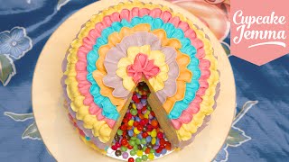 How to Make a Piñata Cake  Cupcake Jemma [upl. by Millicent]