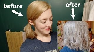 Toning with Wella Color Charm T18 Lightest Ash Blonde [upl. by Spanjian546]