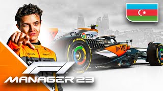 2024 Azerbaijan GP Baku  F1 Manager McLaren Career [upl. by Buckie224]