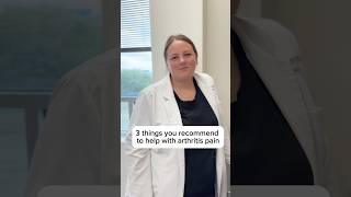 What are 3 things you recommend to help with arthritis pain 🚨Rheumatology NP Amanda Johnson shares [upl. by Akimad]