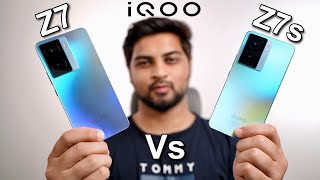 IQOO Z7 VS IQOO Z7S FULL COMPARISON  BEST 5G PHONE UNDER 20K CAMERA  GAMING  MOHIT BALANI [upl. by Yks]