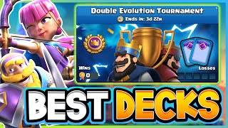 Top 5 BEST DECKS for the Double Evolution Tournament [upl. by Enna]