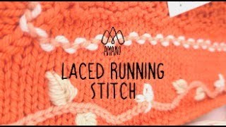 Embroidery video tutorial Laced Running Stitch [upl. by Abba927]