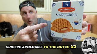 Apologies to the Dutch x 2  Daelmans Caramel Stroopwafels Review [upl. by Nilloc]