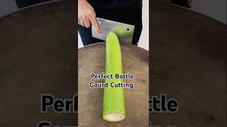 Perfect Bottle Gourd Cutting trick  Chinese Style  shorts vairalvideo chefsufiyan [upl. by Jakob128]