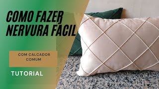 COMO FAZER NERVURA NO TECIDO costuracriativa diy atelieartviva [upl. by Dinnage43]