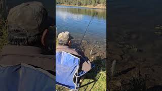 Herold is Fishing for the Big Rainbow Trout Haviland Lake Colorado fish rockymountains [upl. by Simdars]