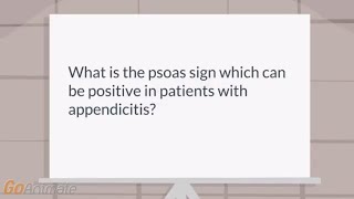 What is the psoas sign [upl. by Danell76]