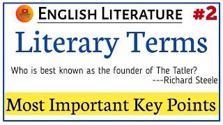 Literary Terms English Literature Glossary of Literary Terms in hindi तैयारी ऐसे करे। Part2 [upl. by Warenne]