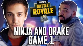 Ninja and Drake Play Duos  Fortnite Battle Royale Gameplay  Game 1 [upl. by Annayak]