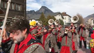 Grosser Oberwalliser Fasnachtsumzug am 26022017 in BrigGlis [upl. by Barbee653]