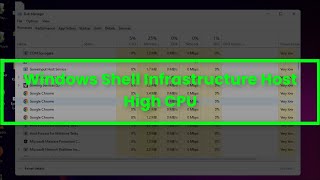 Windows Shell Infrastructre Host High CPU and Memory Usage  Fix [upl. by Eselahs]