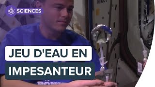 Des astronautes jouent avec de leau en impesanteur  Futura [upl. by Terrance]