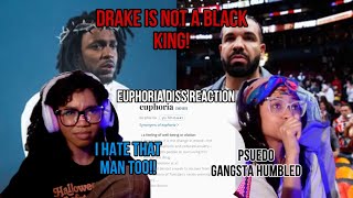 TWO BADDIES REACT to Kendrick Lamar  Euphoria Drake Diss we said we hate him first tbh… [upl. by Areema]