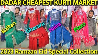 Kaftan set  Gharara set  Plazo set  Kurti Market at Dadar  Special For Ramzan Eid [upl. by Anavi]