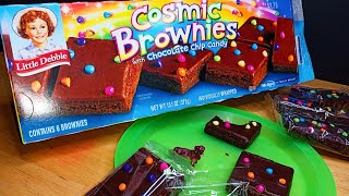 Unboxin Doxin  Little Debbie Cosmic Brownies With Chocolate Chip Candy [upl. by Deeyn]