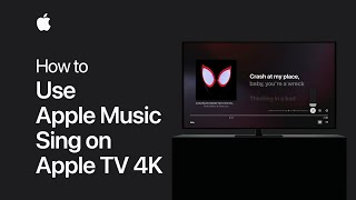 How to use Apple Music Sing on Apple TV 4K  Apple Support [upl. by Rekoob]