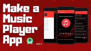 Make a Music Player App  Part1  Android Project [upl. by Mateya]