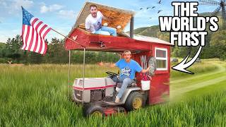 We Turned a Lawn Mower Into a Tiny Home [upl. by Nealson69]