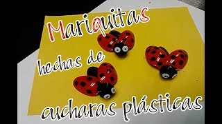 Mariquitas hechas con cucharas plásticas [upl. by Areivax323]