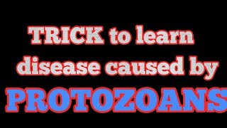 Trick to learn protozoan diseases for NEETAIIMSJIPMERKVPYIIT JAM BLBT etc Biology exams [upl. by Gazo]