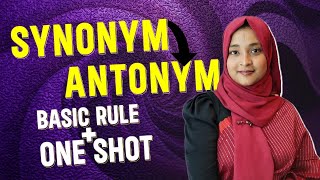 Synonym Antonym One shot  Shortcut Rules [upl. by Roosnam957]