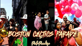 Boston Celtics Parade X Pink Paradise Vlog [upl. by Oralle]