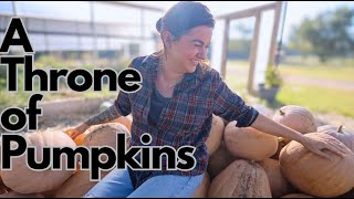 Its not waste A throne of pumpkins  VLOG [upl. by Lissie]