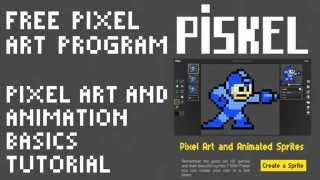 How to Use the Free Program Piskel to Make Pixel Art and Animation Basic Tutorial by PXLFLX [upl. by Theressa]