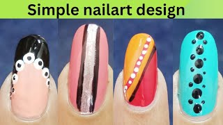 Simple nailart design tutorial nailart nailartideas nailarttutorial naildesigns simplenailart [upl. by Neva]