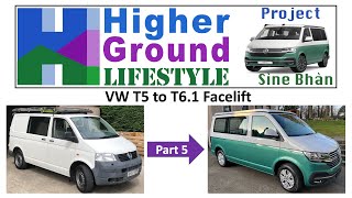 VW T5 to VW T61 Front End Facelift  Step by Step Part 5 Inserts side repeaters amp battery cover [upl. by Sitoeht]