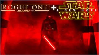 Darth Vaders Hallway Scene quotRogue Onequot Leads Into quotA New Hopequot Supercut 4K HDR [upl. by Eyde]