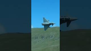 🇬🇧 Low RAF Typhoon Jets Mach Loop Flyby shortsvideo airforce aviation [upl. by Stesha529]