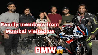 OMG😱 All The Way From Mumbai BMW Riders At My House [upl. by Gottuard]