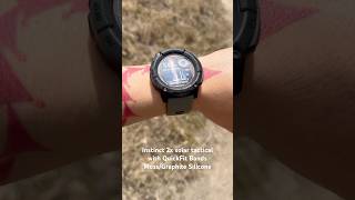 Garmin Instinct 2X Solar Tactical with QuickFit 26 Watch BandsMossGraphite Silicone garmin shorts [upl. by Ahtenak450]