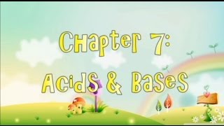 Chapter 7 Acids and Bases  Concept Map [upl. by Notrub]